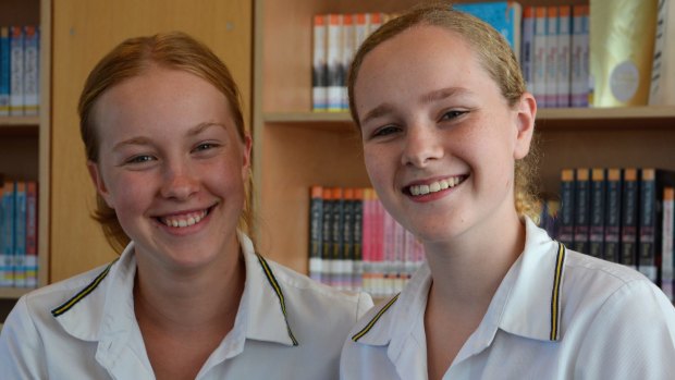 Students Lucy Kellaway (left) and Tess Webster are vice captains and year 12 students at Sydney's Ravenswood School for Girls. 