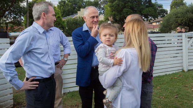 Mr Turnbull used the tax deduction one-year-old Addison Mignacca, of Penshurst, was getting to help her buy a home to justify making no change to negative gearing.