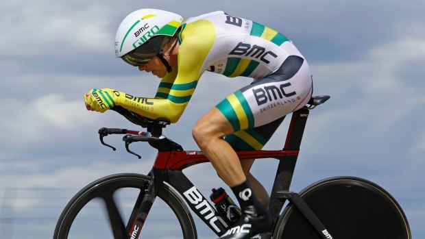 Rohan Dennis in action in the Tour of California.