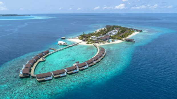 Marine motif: The fish-shaped Westin Maldives Miriandhoo Resort emphasises environmental sustainability