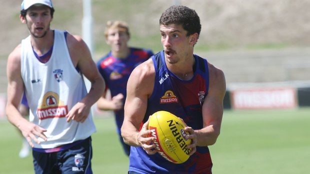  Liberatore during a Bulldogs training session.