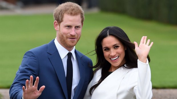 Britain's Prince Harry and Meghan Markle.