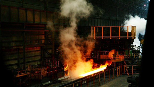 Bluescope's Western Port steel mill in Hastings, Victoria.