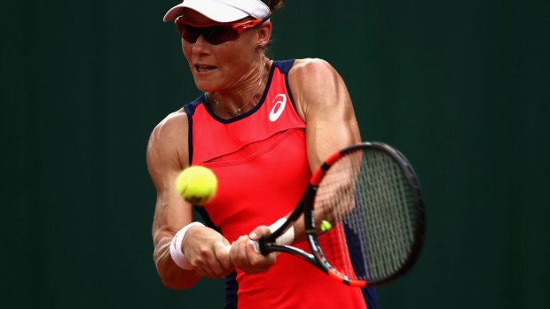 Bad hand: Samantha Stosur's injury is set to keep her out of Wimbledon.