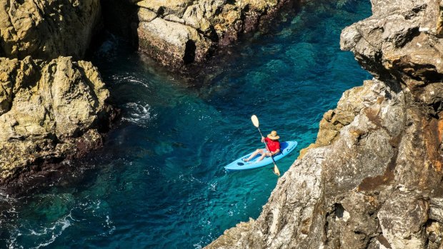 Kayaking at Point Lookout. 
