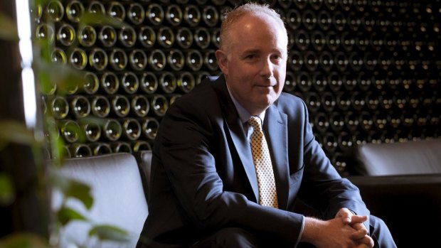 Thirsty work: Treasury Wines chief executive Mike Clarke is on the lookout for 'top-end grapes' to drive his growth plans.
