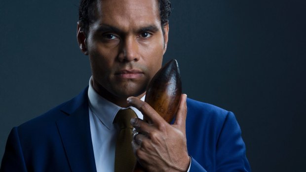 Rob Collins as Waruu West in the second season of ABC TV's <i>Cleverman</i>.