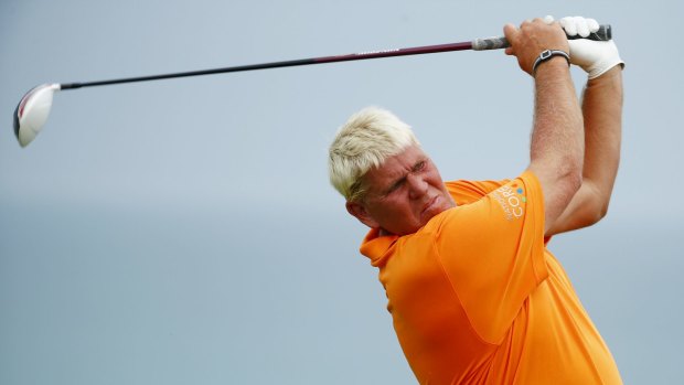 Hospitalised: John Daly reportedly collapsed on course.