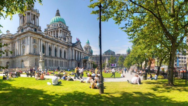 Belfast's elegant City Hall was once a prime bombers' target. 