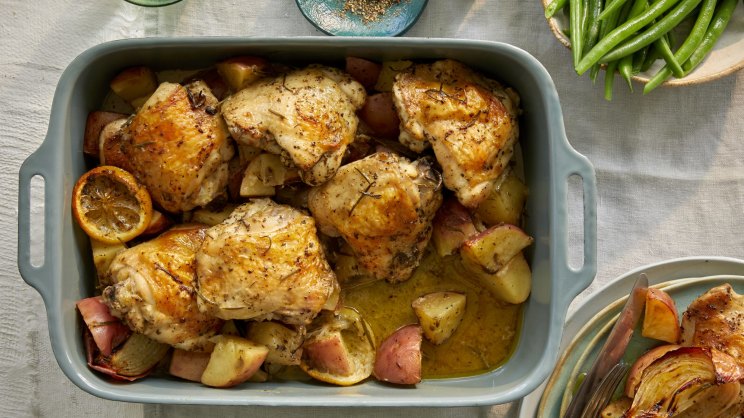 Oven Chicken Leg With Back Recipes Roast Chicken Thighs With