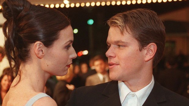 Minnie Driver and Matt Damon at the <i>Good Will Hunting</i> premiere in 1997.