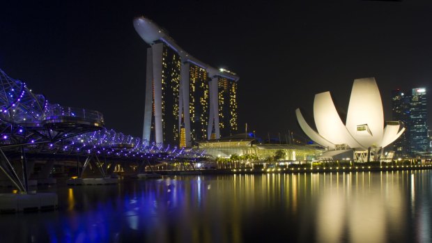 The suspected militants were allegedly planning to launch rockets towards Singapore's Marina Bay.