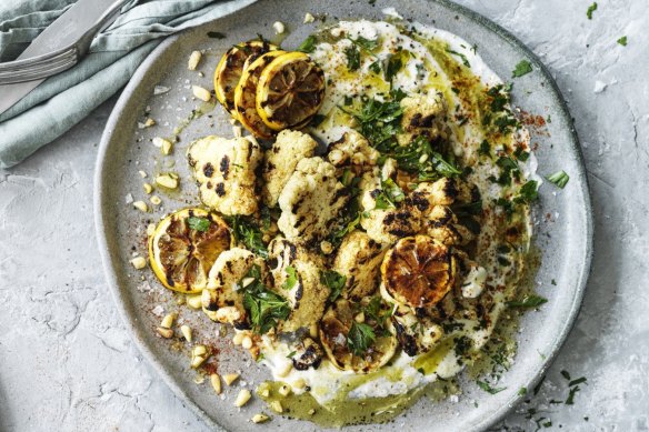 The lemony whipped feta works on its own as a dip, too.