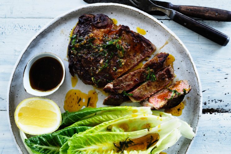 Steak with 'home sauce'