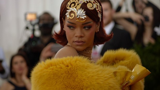 Rihanna at the Met Gala 2015 in The Monday in May