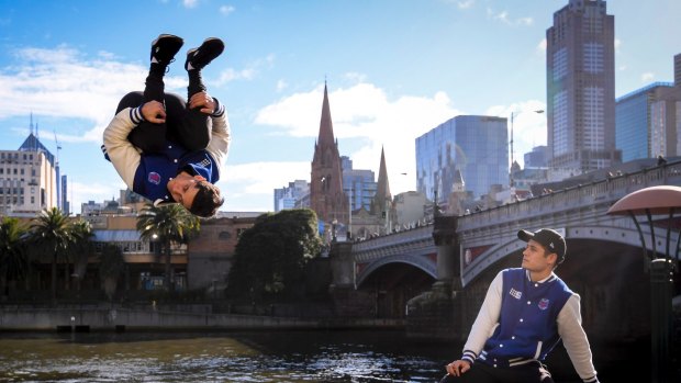 Brodie and Dylan Pawson (L-R), twin brothers who star in Channel 9's new show Ninja Warrior.