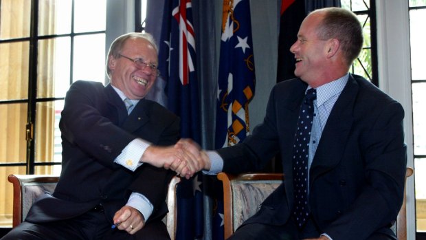 Peter Beattie had a famously close relationship with then-Brisbane lord mayor Campbell Newman.