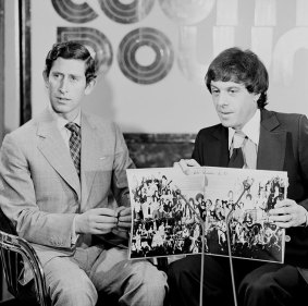 Prince Charles (left) and Molly Meldrum, Countdown, 1977