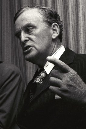 Former Queensland premier Joh Bjelke-Petersen.