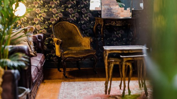 The interiors are atypical for a pub, channelling a French salon.