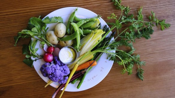 Hope St Radio is serving spring vegetable crudites with toum on its 10-dish menu that's mostly free of red meat.