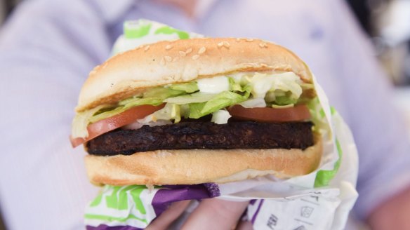 Fast food companies are on board the vegan train: Hungry Jack's launched its plant-based Rebel Whopper in 2019.