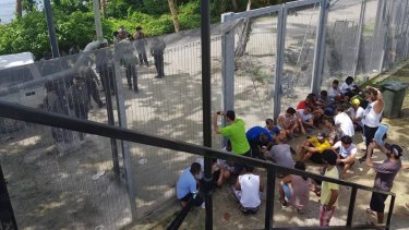 Refugees at the Manus Island regional processing centre have been holding peaceful protests.