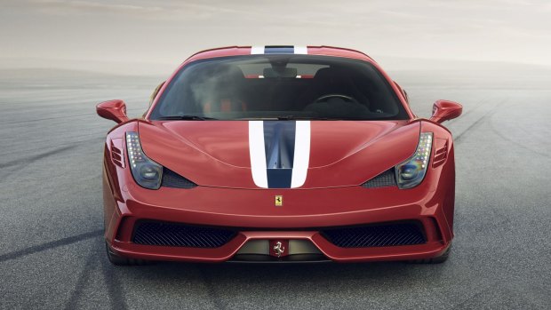Earned its stripes: Ferrari's super-hot 458 Speciale.
