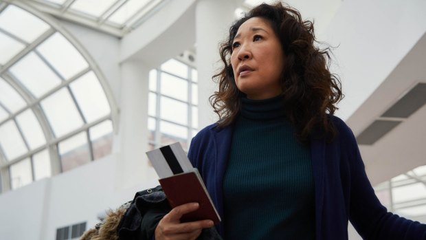 Sandra Oh plays Eve Polastri, an MI6 officer who becomes obsessed with a notorious assassin, in <i>Killing Eve</i>.