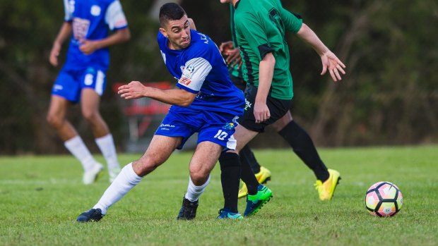 Canberra Olympic striker Stephen Domenici has scored 11 goals in four games. 