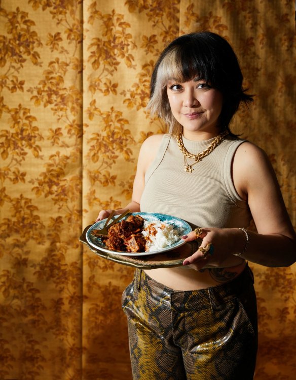 Rosheen Kaul, with her rogan josh. 