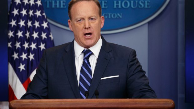 "Above my pay grade": Sean Spicer said of the Obama wiretap allegations. 