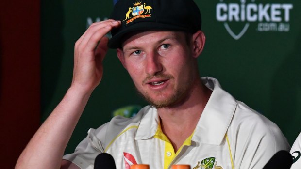 Cameron Bancroft answers questions from the media about Jonny Bairstow.