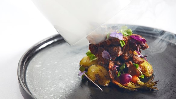 Signature: The sikandari raan, a leg of lamb sous-vide with red wine and coriander-infused oil.