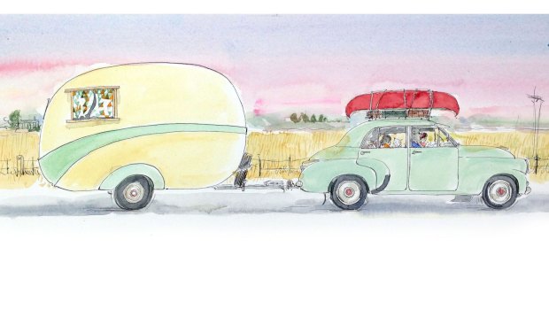 From Little Dog and the Summer Holiday by Corinne Fenton, illustrated by Robin Cowcher.