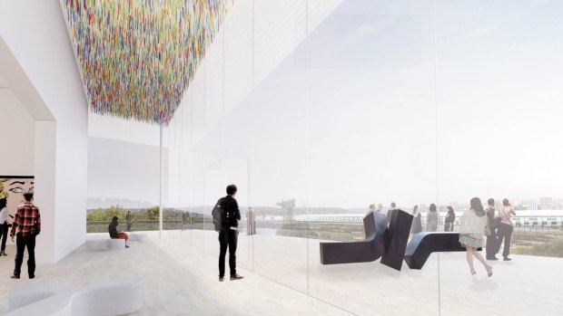 Design concepts for theSydney Modern Project by winning architects Kazuyo Sejima + Ryue Nishizawa.