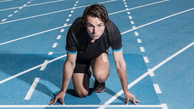 Get set, go: Teenage sprinter Jack Hale could be going head-to-head with Usain Bolt in the sprint relay on Thursday night.