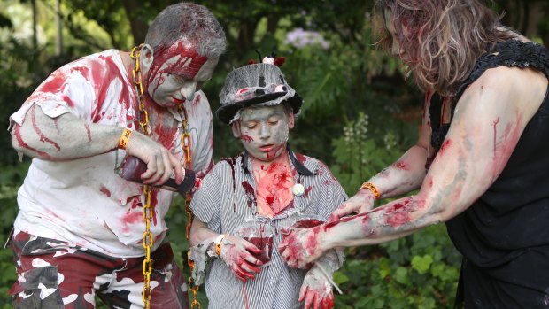 Thousands of zombies roamed the CBD streets on Saturday to raise money for the Brain Foundation.