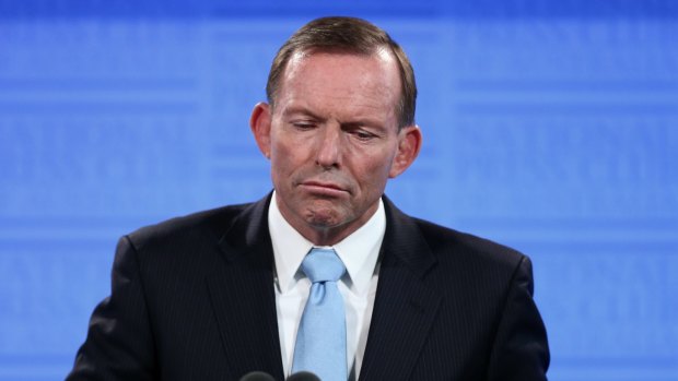 Prime Minister Tony Abbott addresses the National Press Club of Australia.