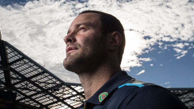 Injury cloud: Boyd Cordner is racing to be fit for the Origin decider.