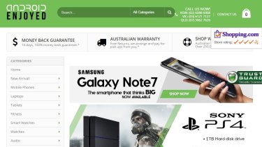 Consumers have been warned not to deal with online retailer Android Enjoyed.