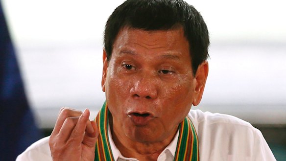 "Instead of helping us, the first to hit was the State Department," Rodrigo Duterte said.