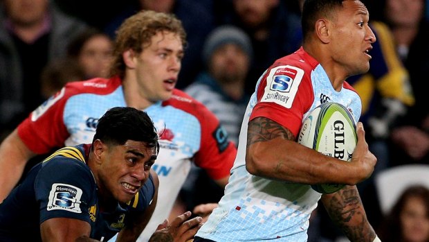 Rejuvenated: Waratahs star Israel Folau has rediscovered his running game in recent weeks.