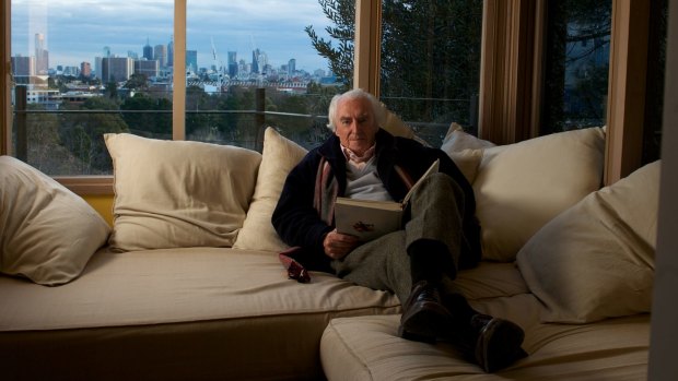 Peter McIntyre in 2012 on the window seat inside his current home. ''You make spaces that make people comfortable.''