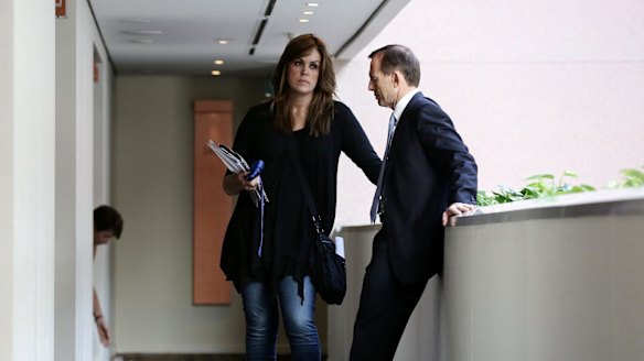 Tony Abbott and his chief-of-staff Peta Credlin in 2013.