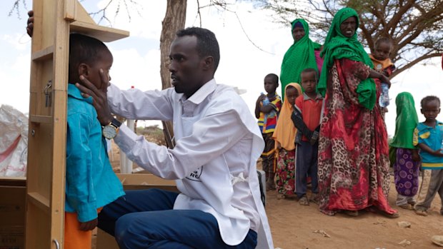 A Red Cross drought-intervention mobile clinic.