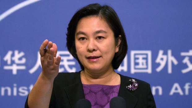 Controversial comments: Chinese foreign ministry spokeswoman Hua Chunying