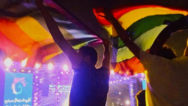 The rainbow flag demonstration at a concert in Cairo has prompted a vicious crackdown.
