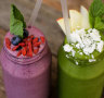 Smoothies at store fifteen, Main Street, Mornington.