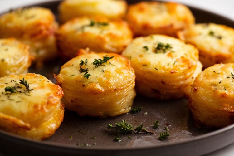 Mini potato Dauphinoise recipe forÃÂ RecipeTinÃÂ EatsÃÂ Good Food online column May 2021. Good Food use only. Not for syndication. Must creditÃÂ RecipeTinÃÂ Eats. Image supplied by Nagi Maehashi